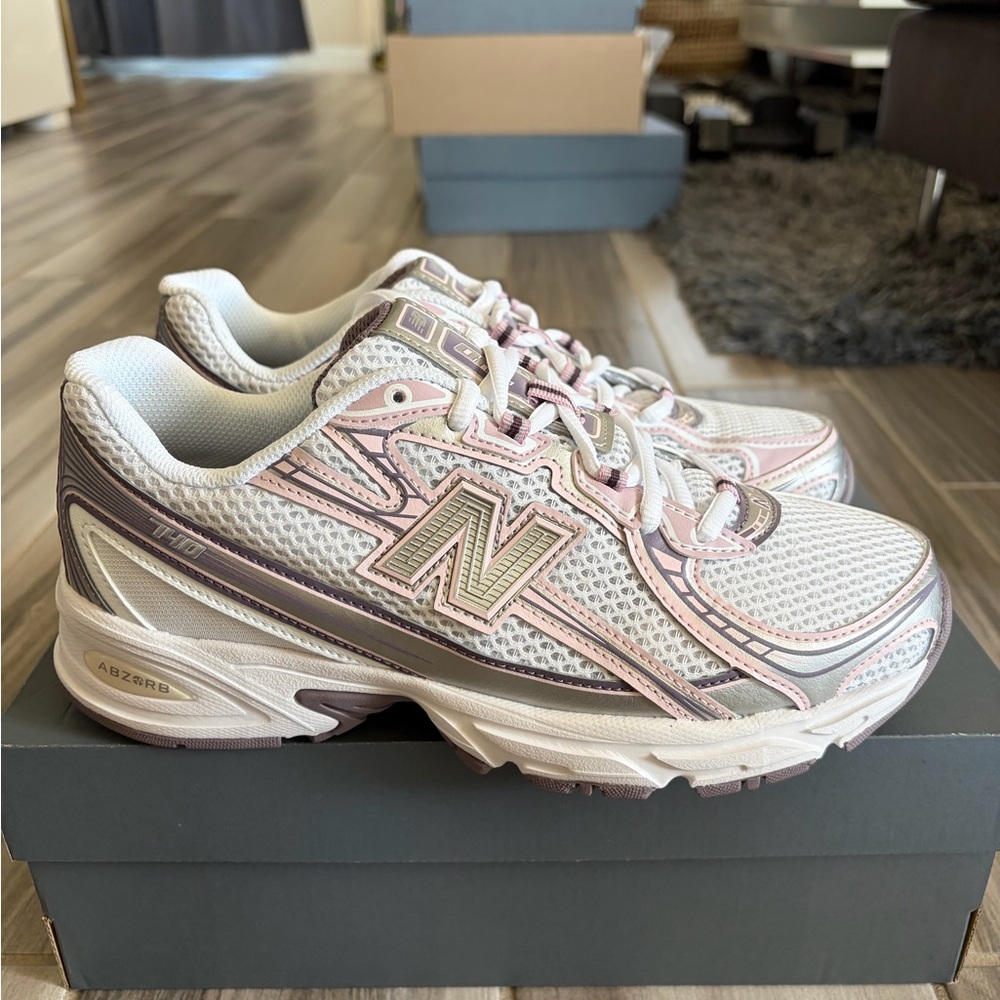 Women's New Balance 740 Shoes Sneakers - Rose Sugar Purple White U740PK2